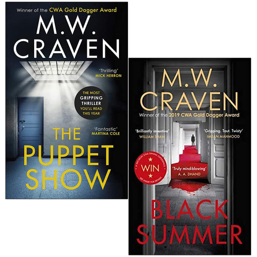 Washington Poe Series 2 Books Collection Set By M. W. Craven (The Puppet Show, Black Summer) - The Book Bundle