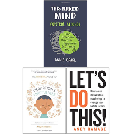 THIS NAKED MIND, Let's Do This!, The Headspace Guide to Mindfulness & Meditation 3 Books Collection Set - The Book Bundle