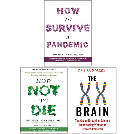 How To Survive A Pandemic, How Not To Die, The XX Brain Collection 3 Books Set - The Book Bundle