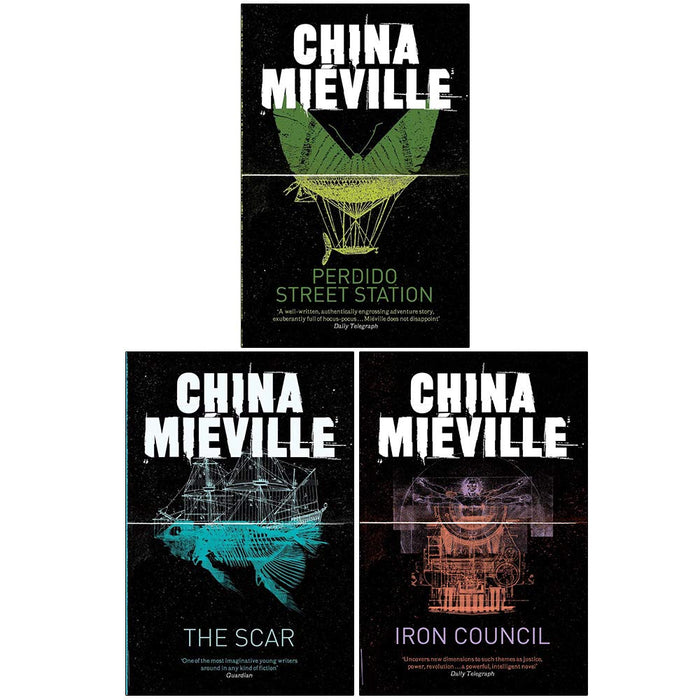 New Crobuzon Series 3 Books Collection Set By China Miéville (Perdido Street Station, The Scar, Iron Council) - The Book Bundle