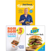 Dale Pinnock Fakeaways, Nom Nom Chinese Takeaway In 5 Ingredients, Super Easy One Pound Family Meals 3 Books Collection Set - The Book Bundle
