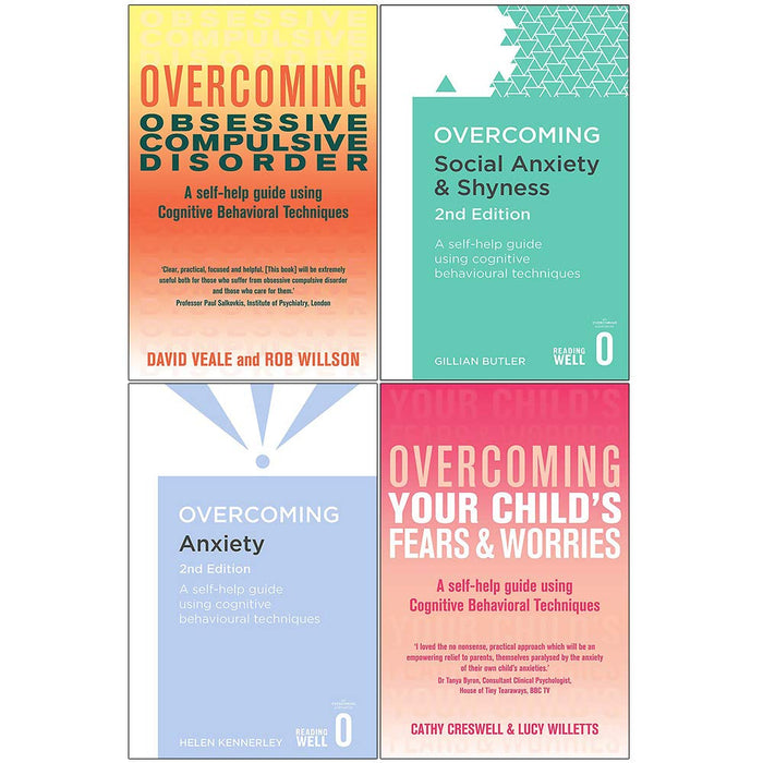Overcoming 4 Books Collection Set (Obsessive Compulsive Disorder, Social Anxiety & Shyness, Anxiety, Your Child's Fears & Worries) - The Book Bundle