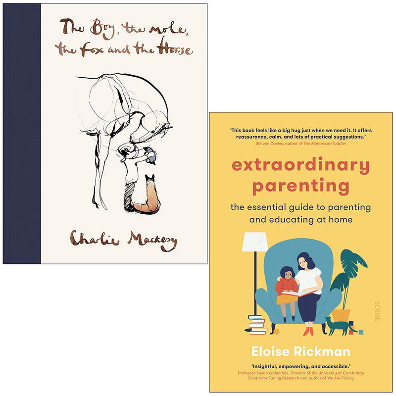 Cover image of "The Boy, The Mole, The Fox, and The Horse" and "Extraordinary Parenting" book collection by Charlie Mackesy and Eloise Rickman.