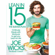 Set of two paperback non-fiction books by Chloe Madeley and Joe Wicks, titled The 4-Week Body Blitz and Lean In 15: The Sustain Plan.