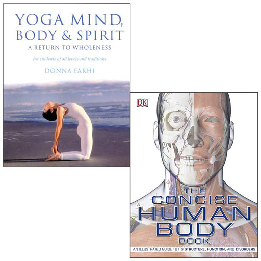 Yoga Mind Body and Spirit, The Concise Human Body Book 2 Books Collection Set - The Book Bundle