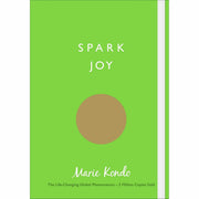 Set of three paperback books by Marie Kondo and Scott Sonenshein, including The Life-Changing Magic of Tidying, Spark Joy, and Joy at Work.