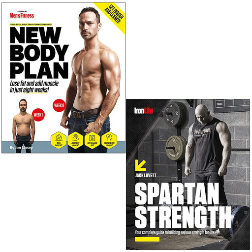 New Body Plan By Jon Lipsey & Spartan Strength By Jack Lovett 2 Books Collection Set - The Book Bundle