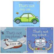 Thats not my touchy feely series 1 :3 books collection (plane,car,robot) - The Book Bundle
