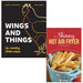 Wings and Things Lip-smacking chicken recipes [Hardcover] By Ben Ford, David Turofsky & The Skinny Hot Air Fryer Cookbook By Cooknation 2 Books Collection Set - The Book Bundle