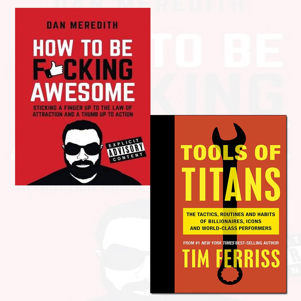 Awesome,　collection　and　How　awesome　Tools　of　Fcking　Tools　Titans　Bundle　set　Book　titans　f*cking　be　To　how　to　of　books　Be　The