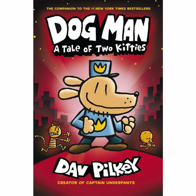 Dog Man 3 Books Collection set by Dav Pilkey, hardcover fiction books featuring colorful comic-style covers.