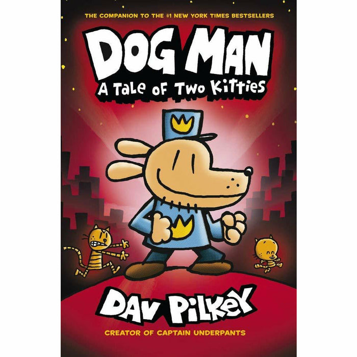 Dog man dav pilkey 3 books collection pack set (unleashed,a tale of two kitties) - The Book Bundle
