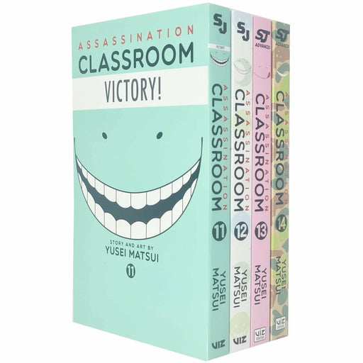Assassination Classroom Series Vol 11 12 13 14 Collection 4 Books Set By Yusei Matsui - The Book Bundle