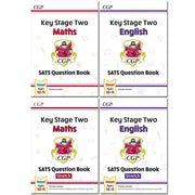 CGP KS2 Maths Targeted SATS Question Book Standard Level, Advanced Level, Stretch Ages 10-11 Collection 4 Books Set - The Book Bundle