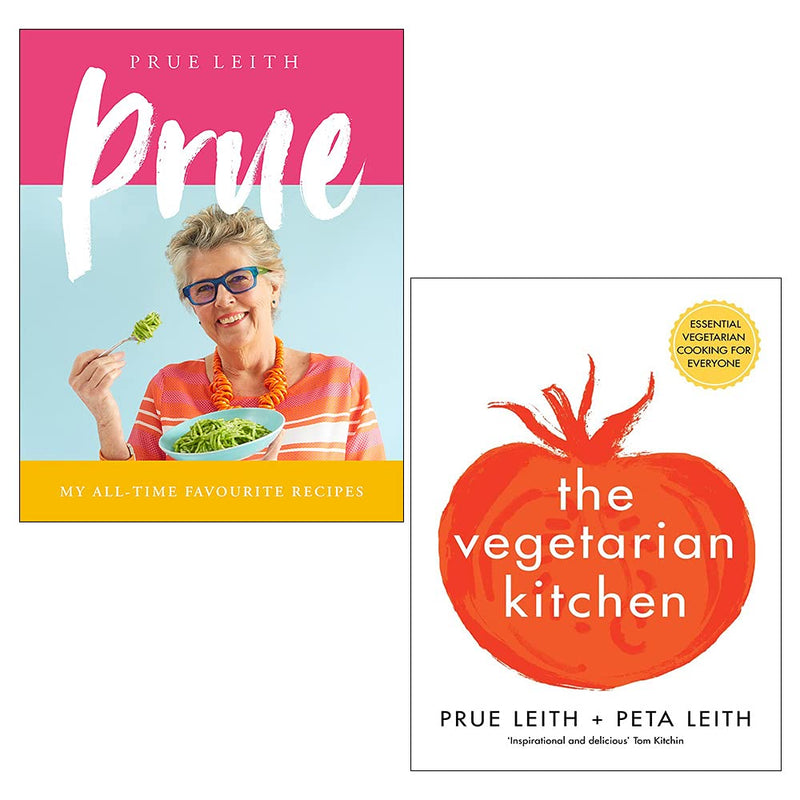 Prue Leith 2 Books Collection Set (The Vegetarian Kitchen, Prue: My All-time Favourite Recipes) - The Book Bundle