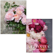 Vintage Roses and Peonies book collection by Jane Eastoe and Georgianna Lane, featuring hardcover editions with floral cover designs.