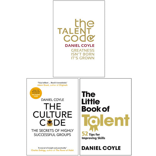 Daniel Coyle Collection 3 Books Set (The Talent Code, The Culture Code, The Little Book of Talent) - The Book Bundle