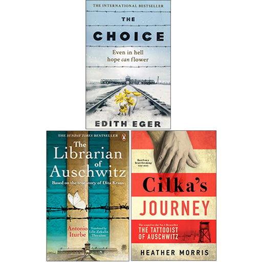 The Choice, The Librarian of Auschwitz, Cilka's Journey 3 Books Collection Set - The Book Bundle