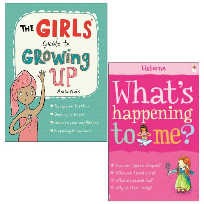 The Girls Guide to Growing Up, What's Happening to Me Girls 2 Books Collection Set - The Book Bundle
