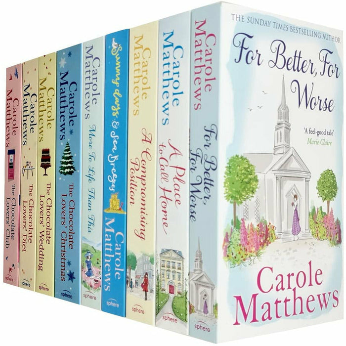 Carole Matthews Collection 9 Books Set (For Better For Worse,Place to Call Home,Compromising Position) - The Book Bundle