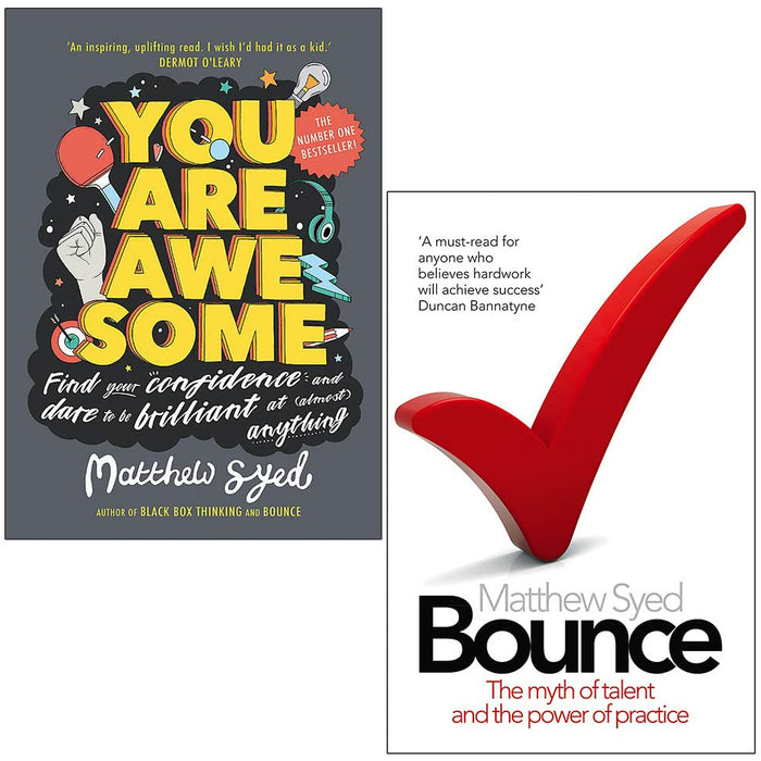 You Are Awesome & Bounce By Matthew Syed 2 Books Collection Set - The Book Bundle