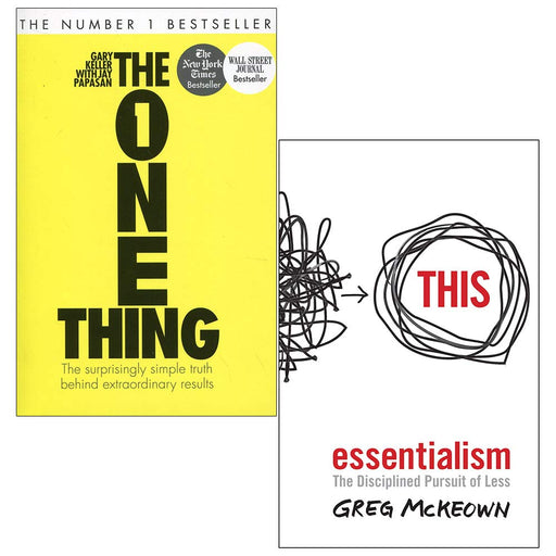 The One Thing, Essentialism The Disciplined Pursuit Of Less 2 Books Collection Set - The Book Bundle