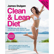 Set of four Clean and Lean Collection books by James Duigan, paperback non-fiction health and wellness guides.