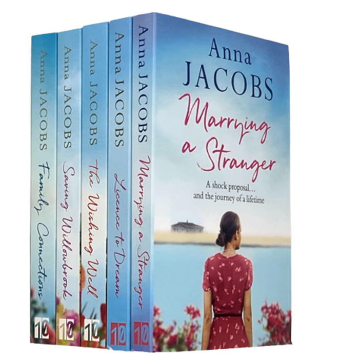 Anna Jacobs 5 Books Set (Marrying,Wishing,Licence to Dream,Willowbrook,Family) - The Book Bundle