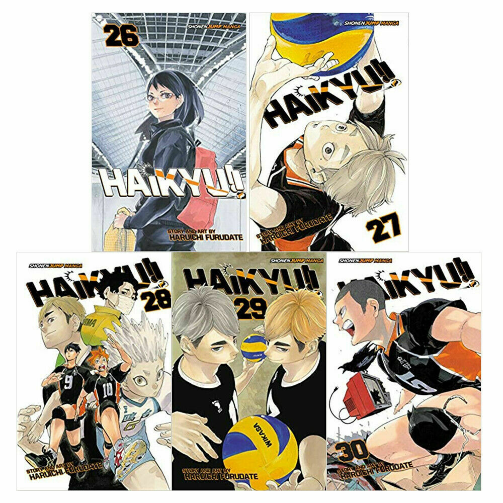 Haikyu Series Volume 26-30 Collection 5 Books Set By Haruichi Furudate ...