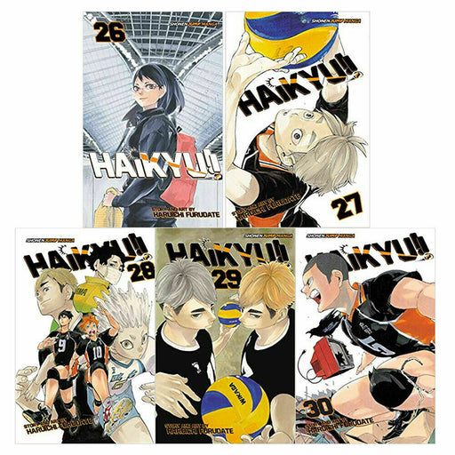 Haikyu Series 6 Collection 5 Books Set By Haruichi Furudate Vol. 26,27,28,29,30 - The Book Bundle