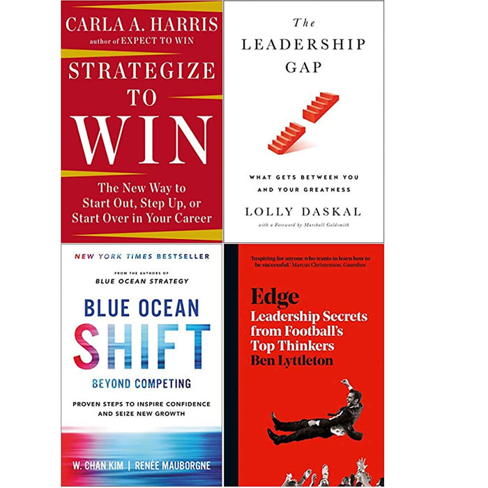 Strategize to Win,Leadership Gap,Blue Ocean Shift,Edge 4 Books Collection Set - The Book Bundle