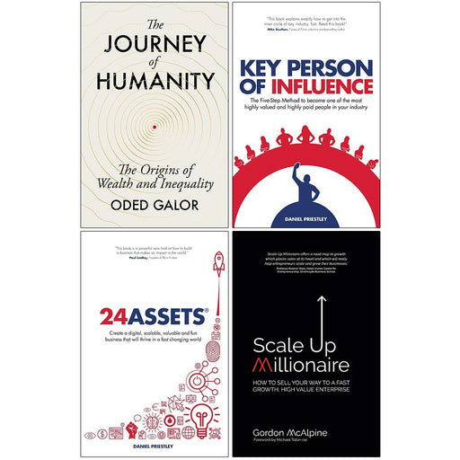 The Journey of Humanity [Hardcover], Key Person of Influence, 24 Assets, Scale Up Millionaire 4 Books Collection Set - The Book Bundle