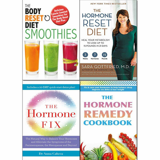 Hormone Reset Diet, Diet Smoothies,Hormone Fix,Hormone Remedy Cookbook 4 Books Collection Set - The Book Bundle
