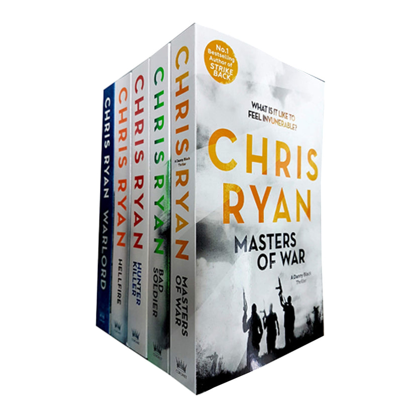 Danny Black Series 5-book collection by Chris Ryan in paperback, featuring action-packed fiction from Coronet publisher.