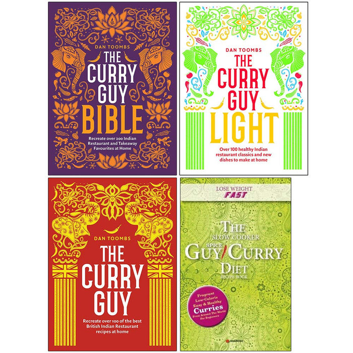 The Curry Guy Collection 4 Books Collection Set (The Curry Guy Bible, The Curry Guy Light, The Curry Guy, The Slow Cooker Spice-Guy Curry Diet) - The Book Bundle