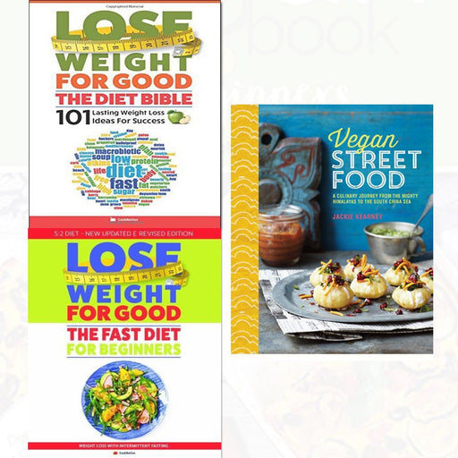 vegan street food, lose weight for good  3 books collection set - The Book Bundle