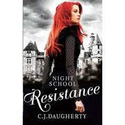 Night School 5-book collection set by C. J. Daugherty, young adult paperback novels with colorful cover art.