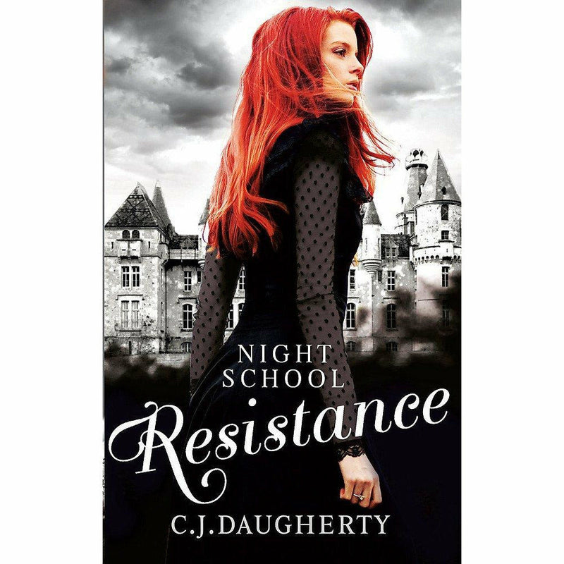Night School 5-book collection set by C. J. Daugherty, young adult paperback novels with colorful cover art.
