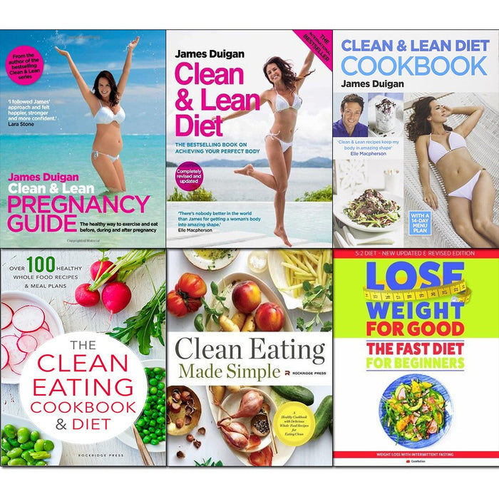 Clean Lean Diet Eating Cookbook Made Simple 6 Books Collection Set - The Book Bundle