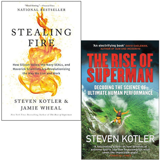 Steven Kotler 2 Books Collection Set Stealing Fire, Superman - The Book Bundle