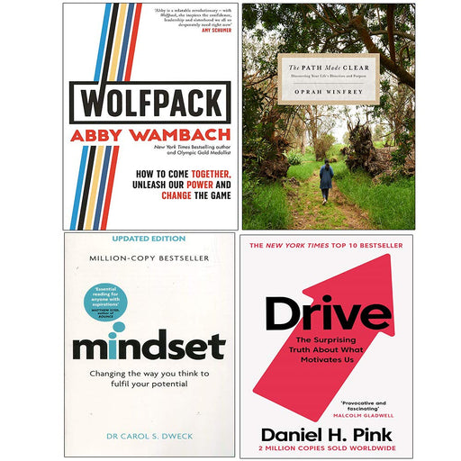 Wolfpack, Path Made Clear, Mindset, Drive Daniel Pink 4 Books Collection Set - The Book Bundle