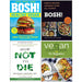 Bosh Healthy Vegan, Bosh Simple Recipes [Hardcover], How Not To Die, Vegan Cookbook For Beginners 4 Books Collection Set - The Book Bundle