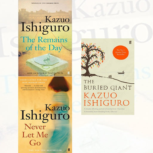 Kazuo Ishiguro Collection 3 Books Set (The Remains of the Day, Never Let Me Go, The Buried Giant) - The Book Bundle