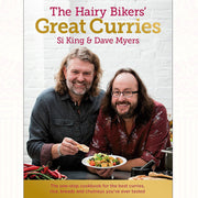 Set of three Hairy Bikers' Great Curries and weight loss books by Iota Publishing, featuring colorful covers and cooking tips.