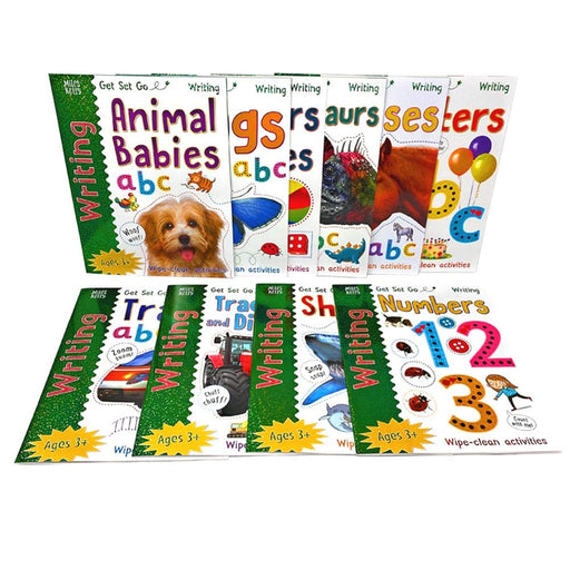 Learn to Write Letters, Numbers & Words Wipe Clean Activity 10 Books Collection Set - The Book Bundle