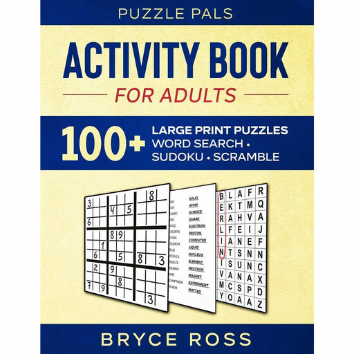Activity book for adults: 100+ large print puzzles - The Book Bundle