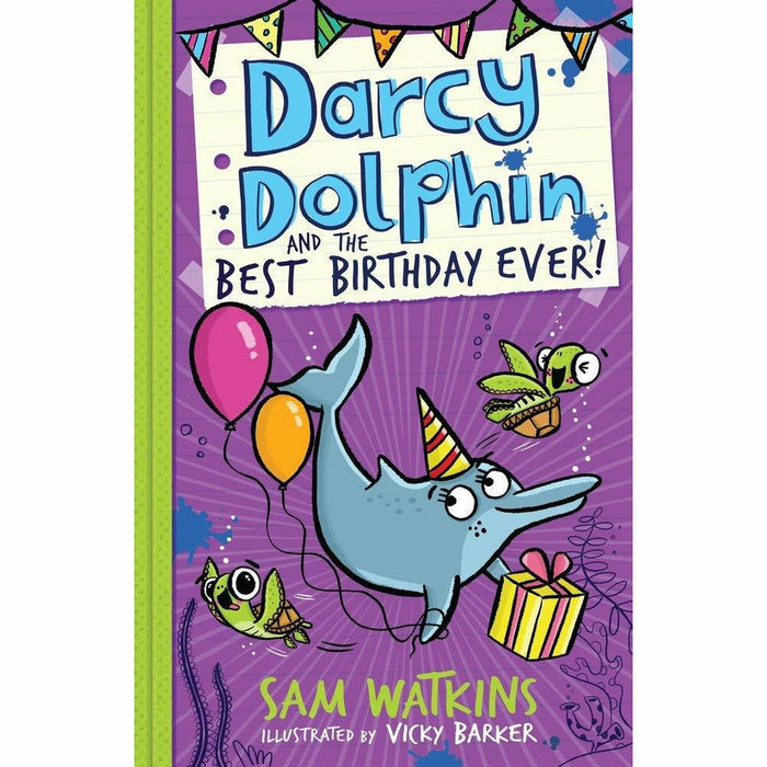 Sam Watkins Darcy Dolphin 3 Books Set Best Birthday Ever, Fintastic Diary NEW - The Book Bundle