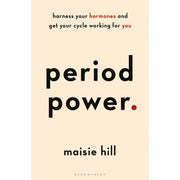 Set of four non-fiction books on women's health and periods by Emma Barnett and Maisie Hill, featuring colorful covers and mixed formats.