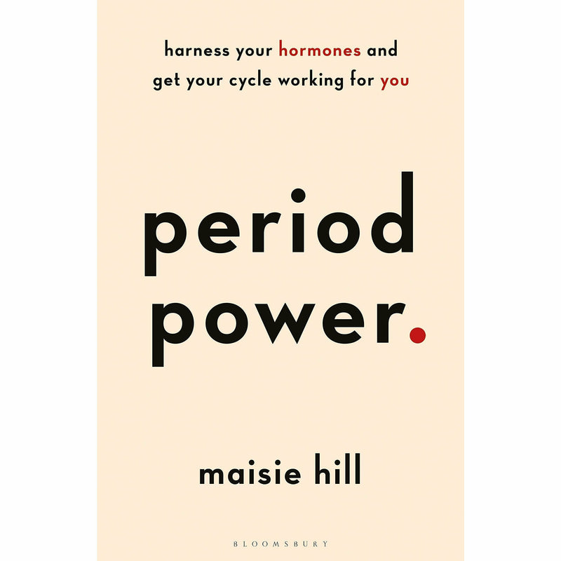 Set of four non-fiction books on women's health and periods by Emma Barnett and Maisie Hill, featuring colorful covers and mixed formats.