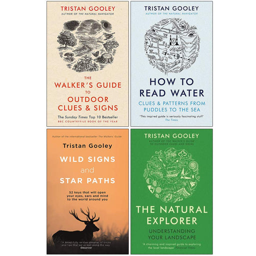 Tristan Gooley 4 books set Natural Explorer, How To Read Water, Wild Signs,Natural Expoler - The Book Bundle